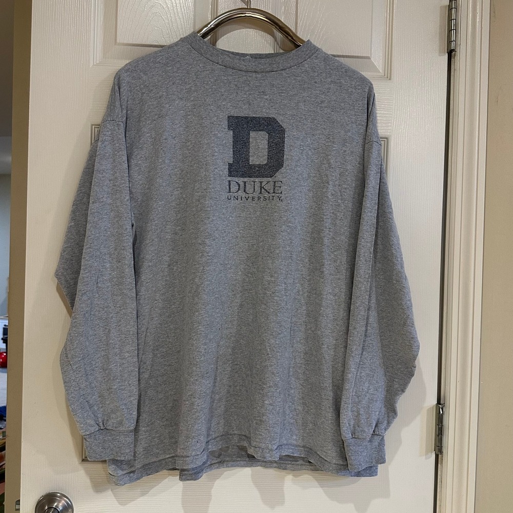 The Cotton Exchange Duke University Long Sleeve Gray Mens XXL Made in USA